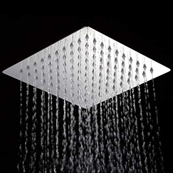 KiaRog 8 Inch (8'') Rain Chrome Shower Head. 8-Inch Side,1/16'' Ultra Thin Showerheads.20 CM Stainless Steel Shower