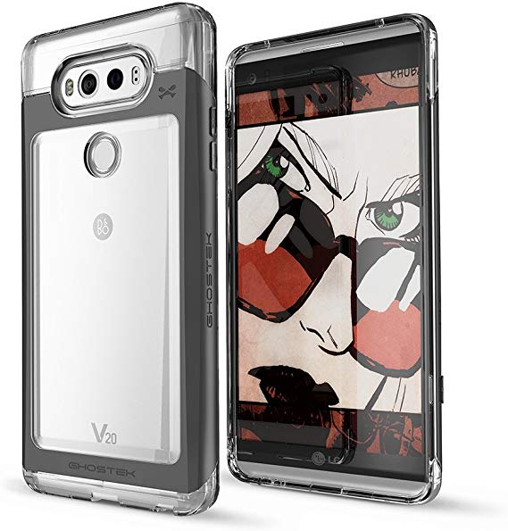 LG V20 Case, Ghostek Cloak 2 Series for LG V20 Slim Premium Hybrid Impact Protective Armor Case Cover | Explosion-Proof Screen Protector | Aluminum Frame | TPU Shell | Durable | Ultra Fit (Black)