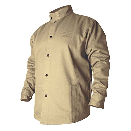 Black Stallion BSX BXTN9C Khaki Fire Resistant Cotton Welding Jacket,