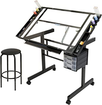 Studio Designs 2 Piece Vision Craft Center, Black