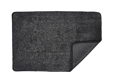 Trek N' Clean Super Absorbent Floor Mat (20in X 30in) Black-Gray