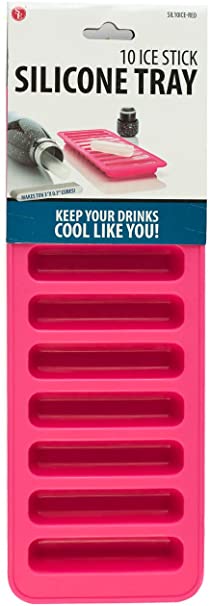 SE 10 Ice Stick Red Silicone Tray for Narrow Mouthed Bottles - SIL10ICE-RED