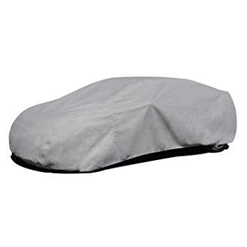 Budge Rain Barrier Car Cover Fits Sedans up to 157 inches, Waterproof RB-1 - (Polypropylene with Waterproof Film, Gray)