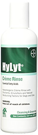 DVM Pharmaceuticals Hylyt Cream Rinse Pet Conditioner, 8-Ounce