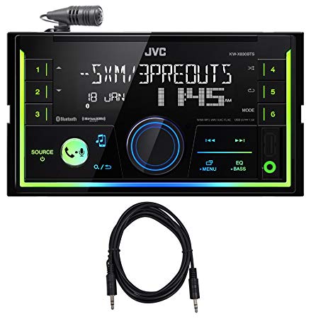 JVC KW-X830BTS 2-Din Digital Media Bluetooth Receiver, USB/iphone/SiriusXM Cable