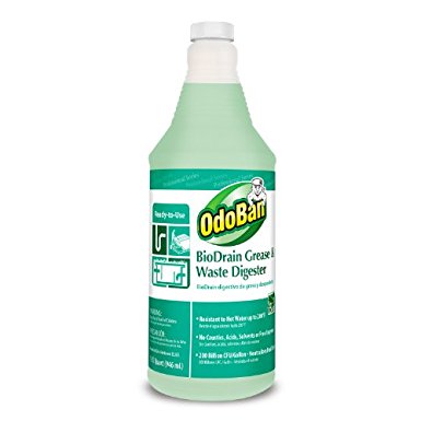 OdoBan 928062-Q12 RTU BioDrain Grease and Waste Digester, 1 qt Bottle