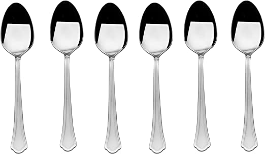 International Silver Capri Frost Stainless Steel Dinner Spoon, Set of 6