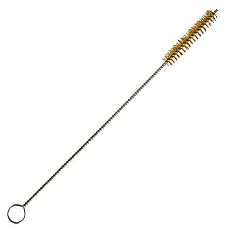 McKay Extra Coarse Brass Bristle Wire Tube Brush: Extra Long Handle for Gun Cleaning & Reaching Inside Pipes, 16 Inch x 1/2 Inch (Single Pack)