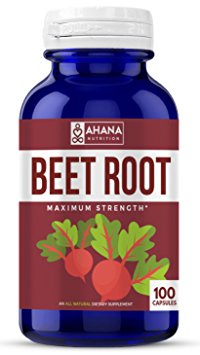 Ahana Nutrition Beet Root Capsules 605mg, Pure All Natural Extract Pills
