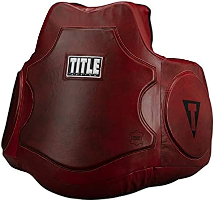Title Boxing Blood Red Leather Body Protector