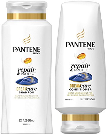 Pantene Pro-V Haircare - Repair & Protect - Dreamcare Shampoo (20.1 FL OZ) & Conditioner (17.7 FL OZ) Set - One Set