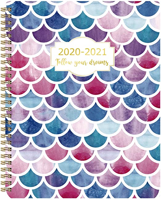 2020-2021 Planner - Academic Weekly and Monthly Planner, 8'' x 10'', Strong Twin-Wire Binding with Check Boxes, to-Do List, Perfect for Planning Your Home and Office