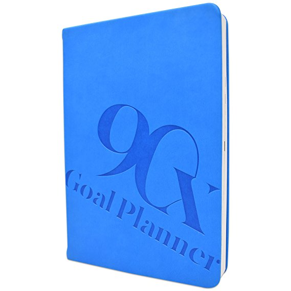 90 Day Goal Planner by 90X - Self Journal for Daily, Weekly, Monthly Planning - Increase Productivity & Time Management - Undated Calendar Days - Includes Vision Board & To Do List (Maya Pacific)