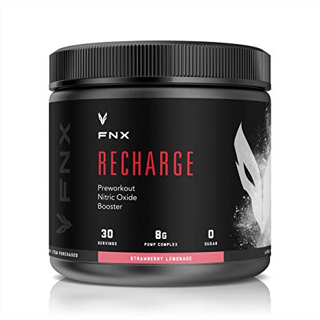 FNX Recharge PreWorkout Nitric Oxide Booster (Strawberry Lemonade)