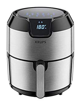 KRUPS 1510001480 EY401 4.2L Digital XL Air Fryer, 8 presets, Dishwasher Safe, Removable Basket, Stainless Steel, 4.2 L