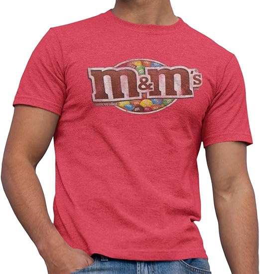 M&M's Candy Mars Chocolate M and M Adult Graphic Men's Tee T-Shirt