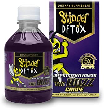 Stinger Detox Buzz 5X Extra Strength Drink – Grape Flavor – 8 FL OZ
