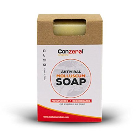 Conzerol Antiviral Molluscum Treatment Soap. Use in conjunction with Conzerol Cream.