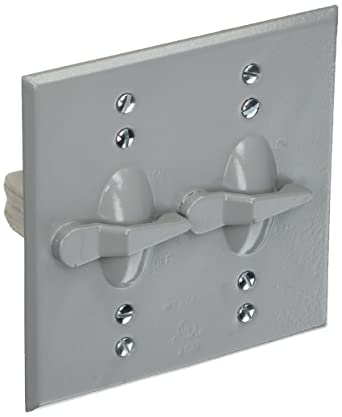 Morris 37291 Switches 2-Gangs Weatherproof Toggle Switch Cover