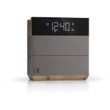 Soundfreaq Sound Rise Wood  Taupe SFQ-08WT Wireless Bluetooth Speaker  Alarm Clock with FM Radio and USB Charger