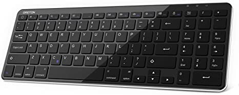 OMOTON iPad Keyboard, Bluetooth Keyboard with Numeric Keypad for iPad 7th Generation 10.2, iPad Pro 11/12.9, iPad Air 10.5, iPad 9.7, iPad Mini and iPhone, Black