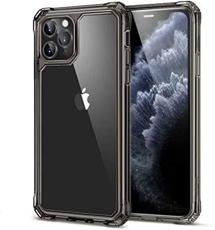 ESR Air Armor Clear Designed for iPhone 11 Pro Max Case [Scratch-Resistant] [Reinforced Drop Protection] Hard PC   Flexible TPU Frame, for The iPhone 11 Pro Max 6.5?(2019), Transparent Black