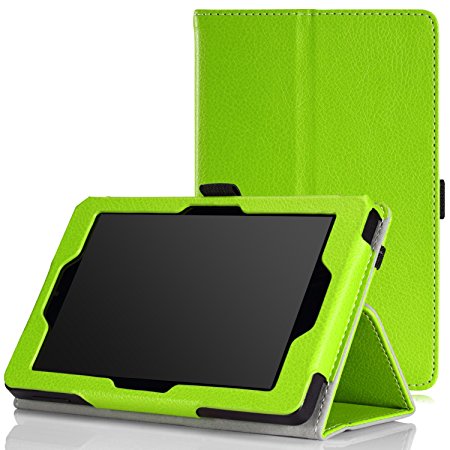 MoKo Case for Fire HD 6 - Slim Folding Cover for Amazon Kindle Fire HD 6 Inch 2014 Tablet, GREEN