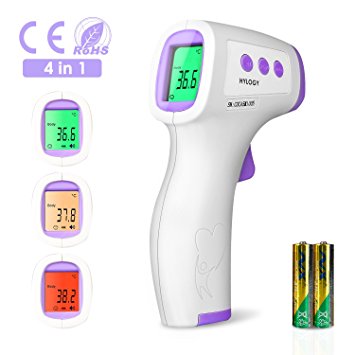Hylogy Digital Thermometer, Forehead Thermometer with Non-contact High Temperature Alarm Function for Body and Surface of Objects Measurement