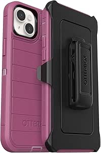 OtterBox Defender Series Screenless Edition Case for iPhone 14 Plus (Only) - Case Only - Microbial Defense Protection - Non-Retail Packaging - (Morning Sky (Pink))