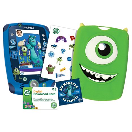 LeapFrog LeapPad2 Disney/Pixar Monsters University Varsity Edition Bundle, Green