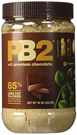 PB2 Powdered Peanut Butter and Chocolate Peanut Butter 1 Lb (Pack of 4 (2 of Each Flavor))