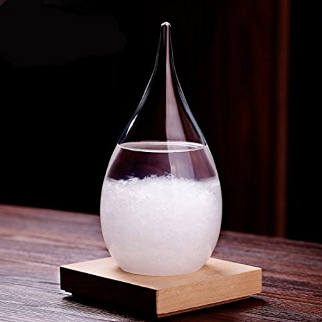 Storm Glass, Crystal Drops Water Shape Weather Forecaster
