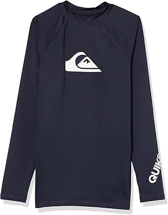Quiksilver Boys' Long Sleeve Rashguard Surf Shirt with UPF 50  Sun Protection