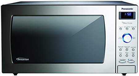 Panasonic NN-SD797S Genius "Prestige" 1.6 cuft 1250-Watt Sensor Microwave with Inverter Technology & Blue Readout, Stainless Steel