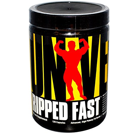 Universal Nutrition, Ripped Fast, Advanced, High Potency Fat Burner, 120 Capsules -- 2PC