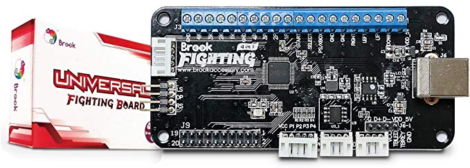 Brook Universal Fighting Board Fight Board Compatible with PS5/Xbox Series X/S/Switch/PS4/PS3/Xbox One/Xbox 360/Wii U/NEOGEO Mini/PC to Arcade Stick preinstalled header version