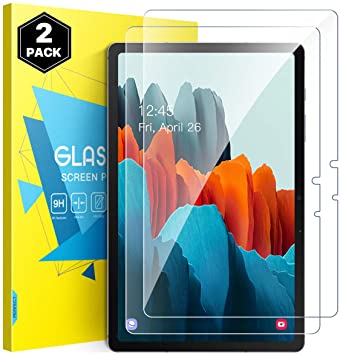 MoKo Screen Protector Compatible with Samsung Galaxy Tab S7 2020, [2-Pack] 9H Tempered Glass HD Fingerprint-Free Films Fit Samsung Galaxy Tab S7 11" 2020 SM-T870/SM-T875 Tablet Only - Clear