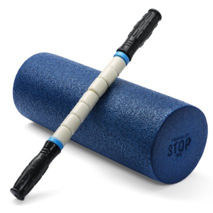 Exercise Foam Roller - Professional Grade, High-Density Incorporates Unique 2 In 1 Trigger-Point Design - Massages, Soothes, Refreshes And Invigorates - Fits Conveniently Inside Your Sports Bag
