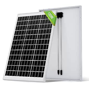 ECO-WORTHY Pannello Solare 120W 12V, Pannello Fotovoltaico Monocristallino Impianto Camper Casa Baita