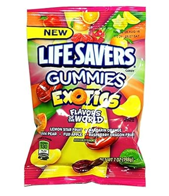 Lifesavers, Gummies Exotics, Count 12 (7 oz) - Sugar Candy / Grab Varieties & Flavors