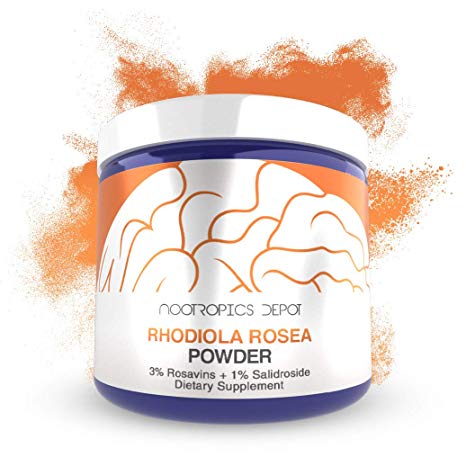 Rhodiola Rosea Powder | 3% Rosavins | 60 Grams | Adaptogen Herb | Ayurvedic Supplement | Supports Healthy Stress Levels | Promotes Brain Health