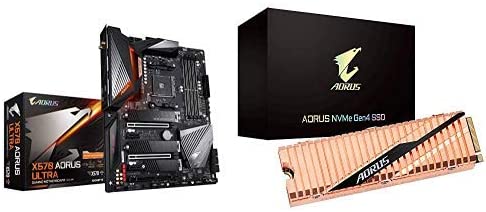 GIGABYTE X570 AORUS Ultra (AMD Ryzen 3000/X570/ATX/PCIe4.0/DDR4) with AORUS NVMe Gen4 M.2 1TB PCI-Express 4.0 Interface High Performance Gaming