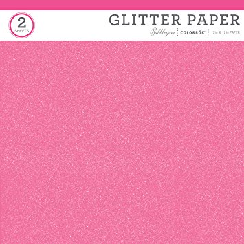 ColorBok 67289C Value Glitter Paper,Glitter Bubblegum,12" X 12"