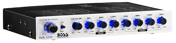 BOSS AUDIO Pre-Amp Equalizer with Subwoofer Output