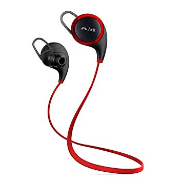 Honsenn Bluetooth Headphones Wireless Earphones for Running with Mic Bluetooth 4.1, aptX, CVC 6.0 Noise Cancelling, Sweat Proof