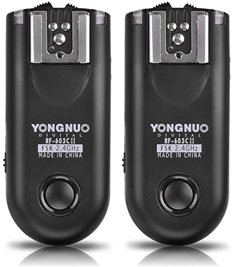 Yongnuo RF-603C II Wireless Remote Flash Trigger C3 Compatible with Canon 5D 1D 50D