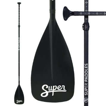 Alloy SUP Paddle - 3-Piece Adjustable Stand Up Paddle. Super Paddles - Alloy Series Sport - Aluminum Shaft, Nylon Blade