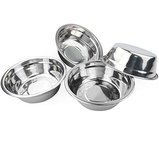 Nicesh Stainless Bowls Set, Mixing Bowl Set, Dishwasher Safe, Pack of 4