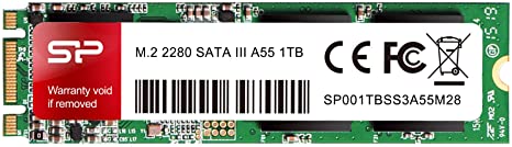 Silicon Power 1TB A55 M.2 SSD (SLC Cache for Speed Boost) SATA III Internal Solid State Drive 2280(SU001TBSS3A55M28AB)