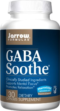 Jarrow Formulas Gaba Soothe, Promotes Relaxation, 30 Veggie Caps